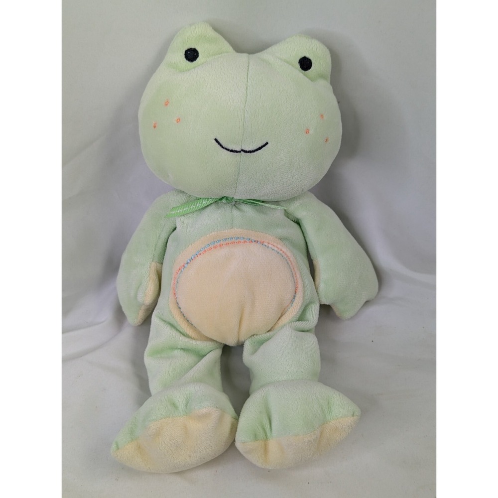 Carters Just One Year Green Frog Plush 11 Inch Kids Preferred Stuffed Animal Toy